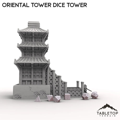 Tabletop Terrain Dice Tower Oriental Tower Dice Tower