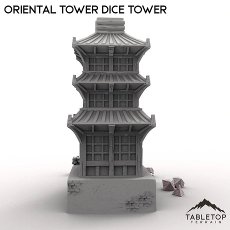 Tabletop Terrain Dice Tower Oriental Tower Dice Tower