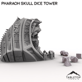 Tabletop Terrain Dice Tower Pharaoh Skull Dice Tower