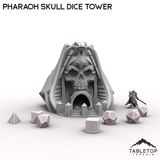 Tabletop Terrain Dice Tower Pharaoh Skull Dice Tower