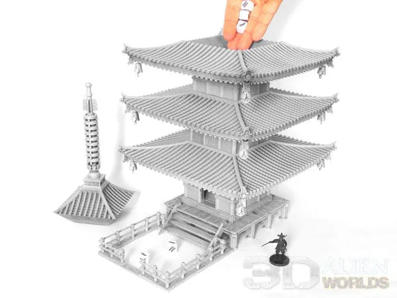 Tabletop Terrain Dice Tower Samurai Dicetower Pagoda