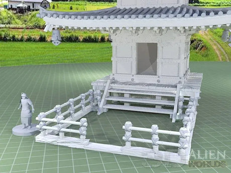 Tabletop Terrain Dice Tower Samurai Dicetower Pagoda