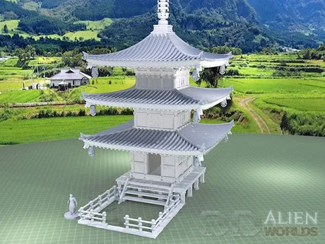 Tabletop Terrain Dice Tower Samurai Dicetower Pagoda