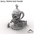 Tabletop Terrain Dice Tower Skull Trophy Dice Tower