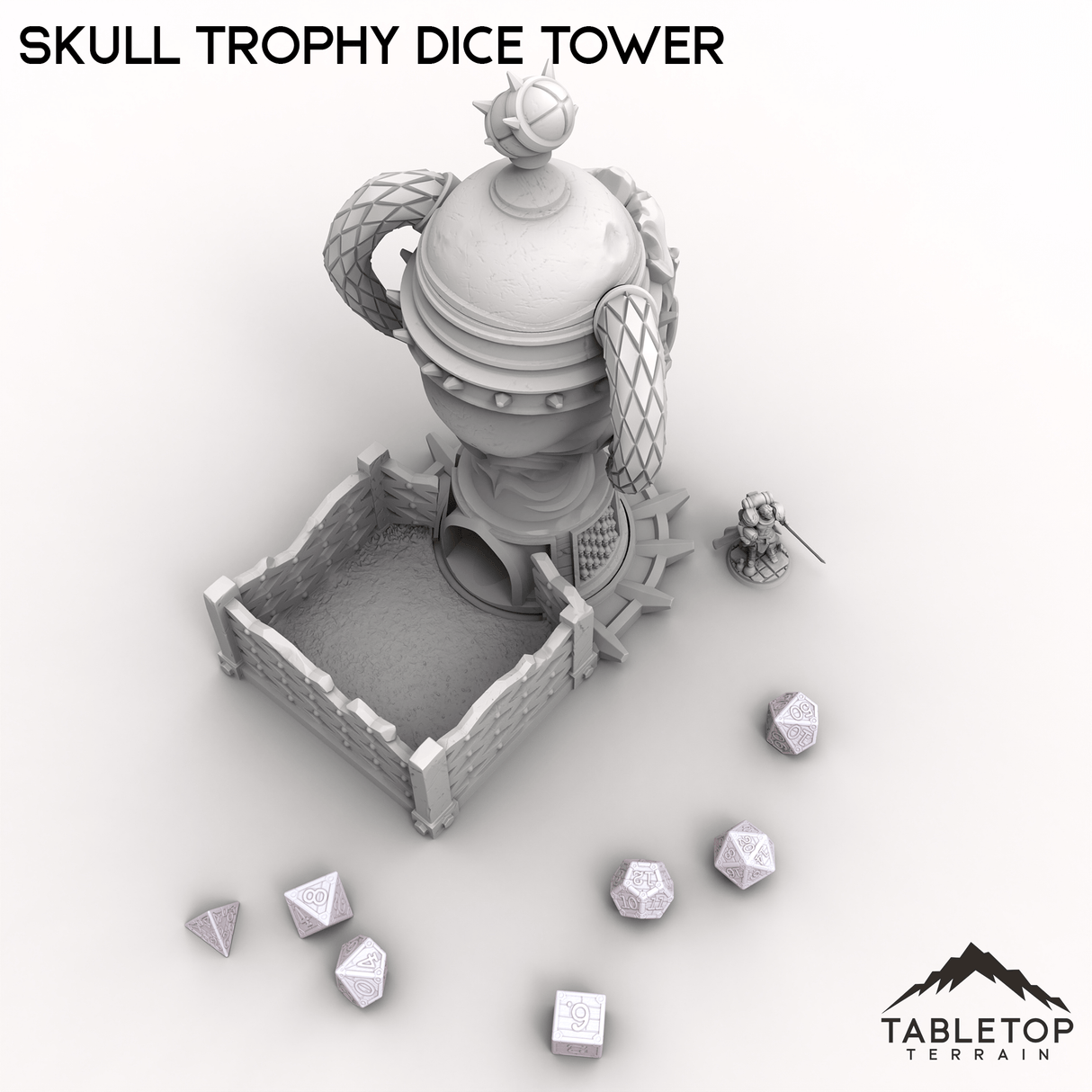 Tabletop Terrain Dice Tower Skull Trophy Dice Tower