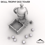 Tabletop Terrain Dice Tower Skull Trophy Dice Tower