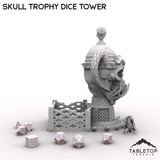 Tabletop Terrain Dice Tower Skull Trophy Dice Tower