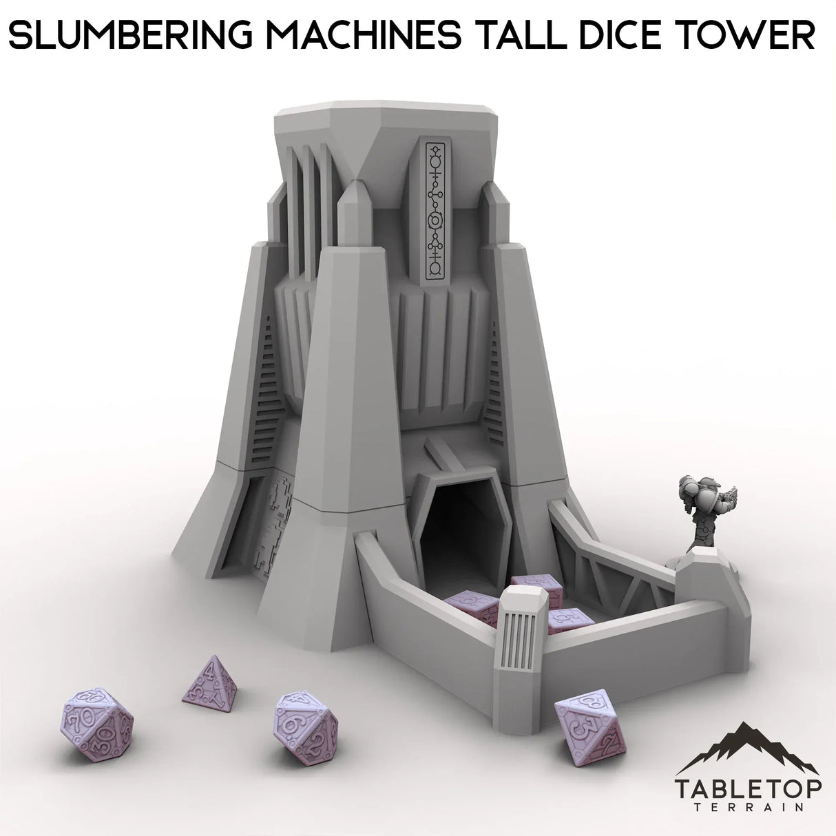 Tabletop Terrain Dice Tower Slumbering Machines Tall Dice Tower