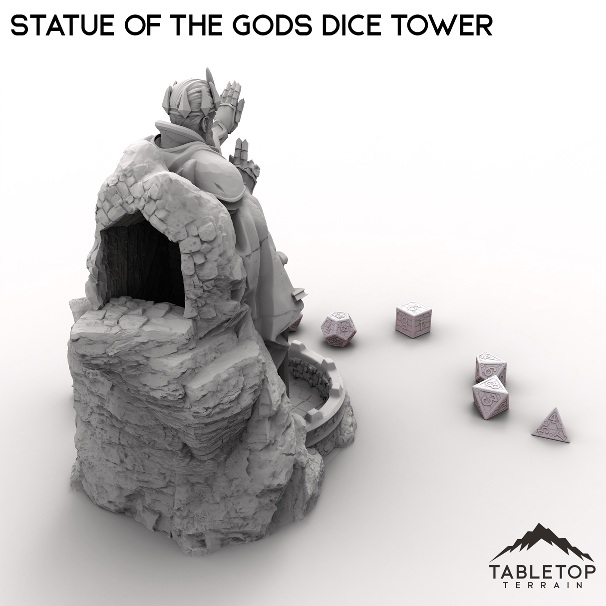 Tabletop Terrain Dice Tower Statue of the Gods Dice Tower