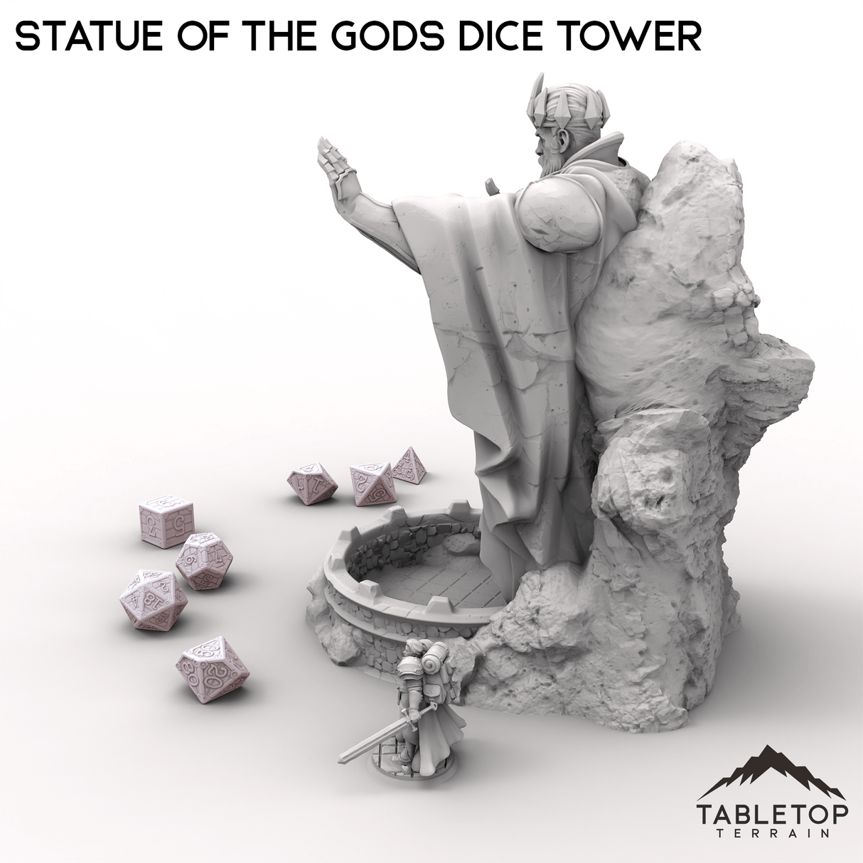 Tabletop Terrain Dice Tower Statue of the Gods Dice Tower