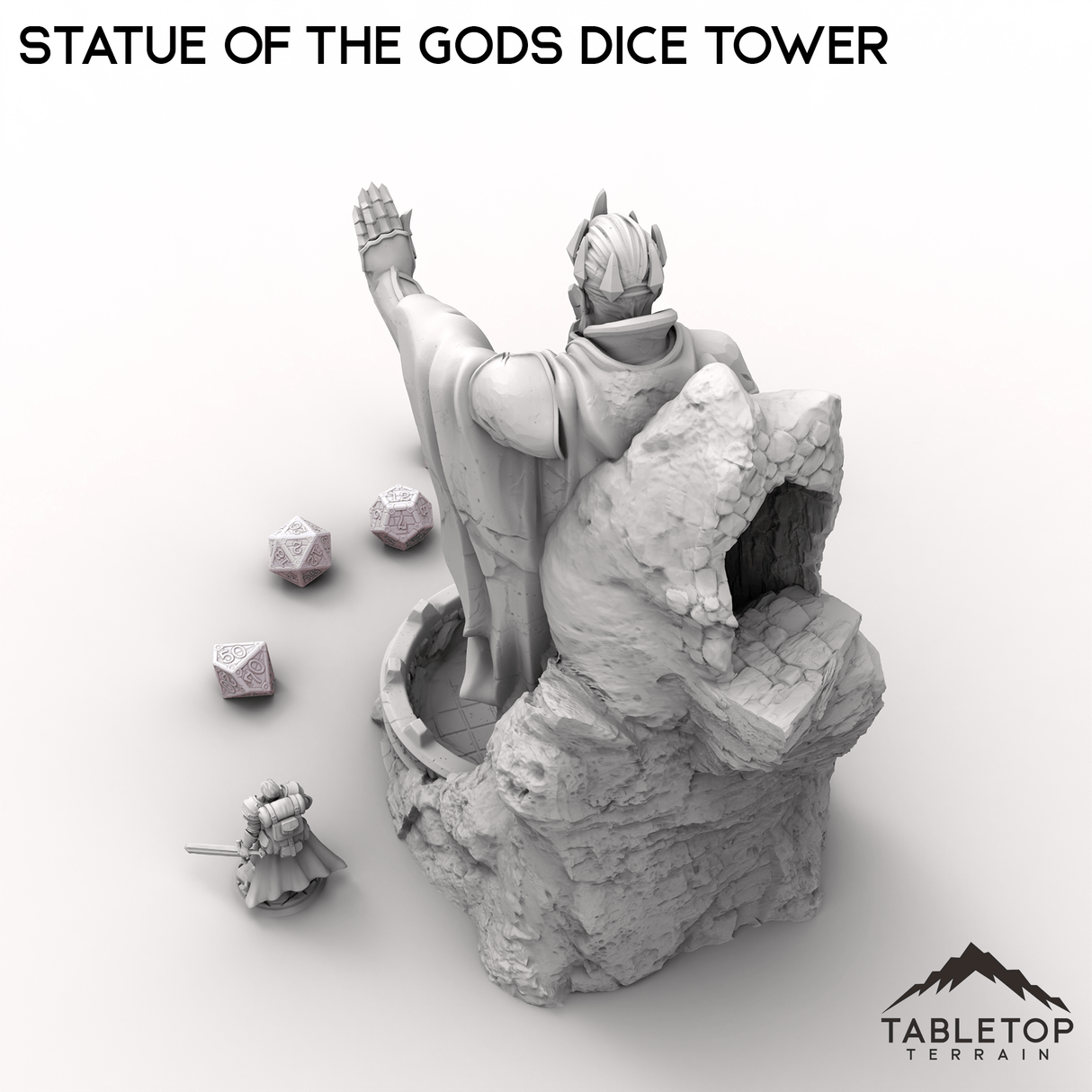 Tabletop Terrain Dice Tower Statue of the Gods Dice Tower