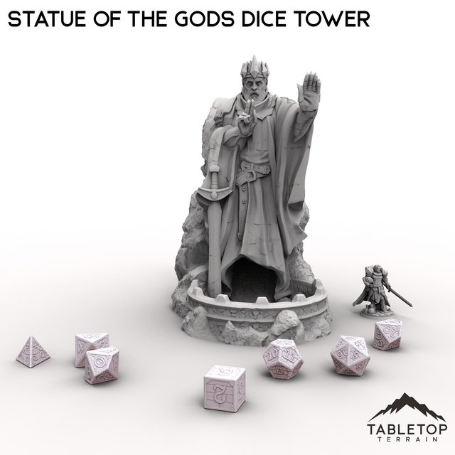 Tabletop Terrain Dice Tower Statue of the Gods Dice Tower