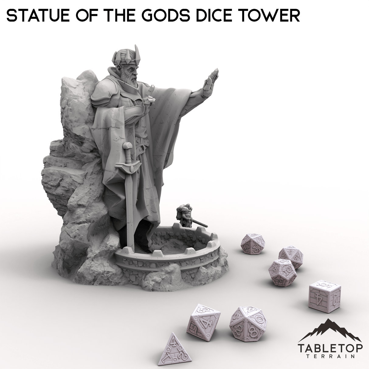 Tabletop Terrain Dice Tower Statue of the Gods Dice Tower