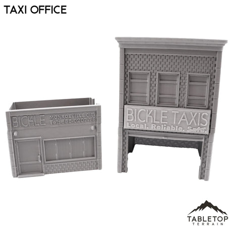 Tabletop Terrain Dice Tower Taxi Office - Dice Tower - Marvel Crisis Protocol Building