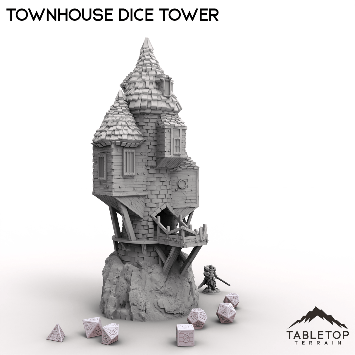 Tabletop Terrain Dice Tower Townhouse Dice Tower