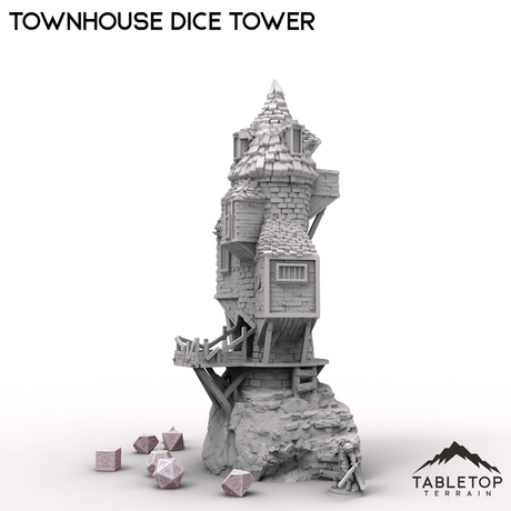 Tabletop Terrain Dice Tower Townhouse Dice Tower