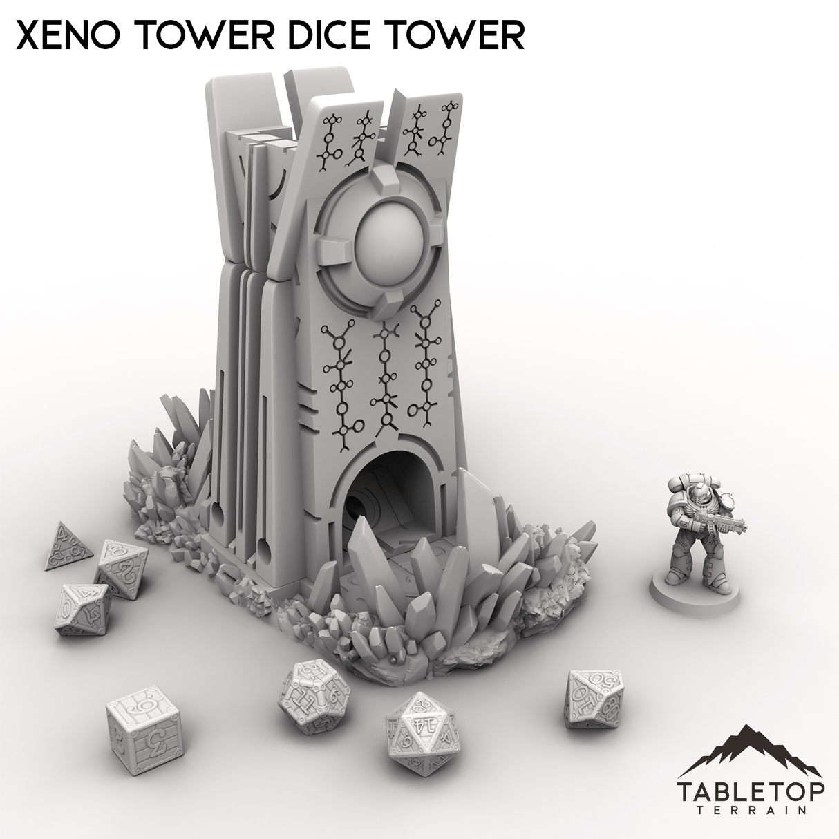 Tabletop Terrain Dice Tower Xeno Tower Dice Tower