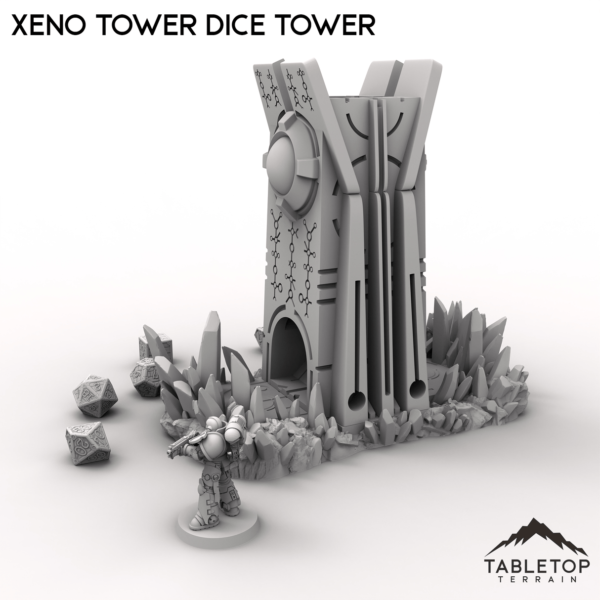 Tabletop Terrain Dice Tower Xeno Tower Dice Tower