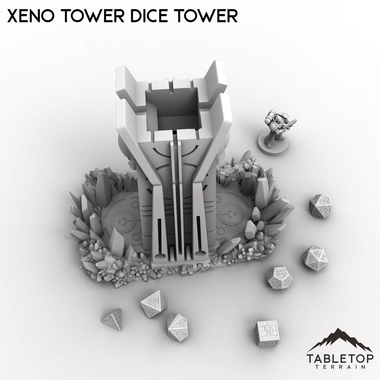 Tabletop Terrain Dice Tower Xeno Tower Dice Tower