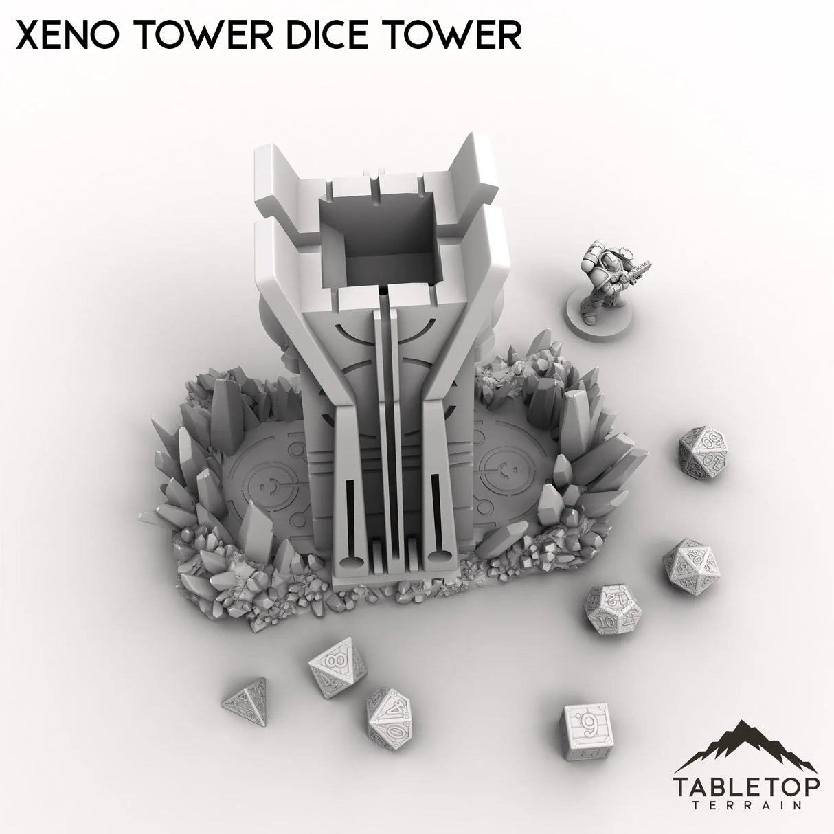 Tabletop Terrain Dice Tower Xeno Tower Dice Tower