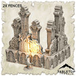 Tabletop Terrain Dungeon Terrain 32mm / 2x Fences Abandoned Base of Space Elves - Thematic Dungeon Terrain