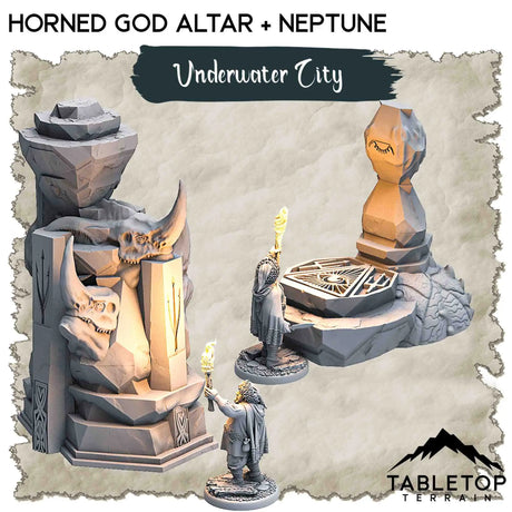 Tabletop Terrain Dungeon Terrain 32mm / Altars Underwater City - Thematic Dungeon Terrain