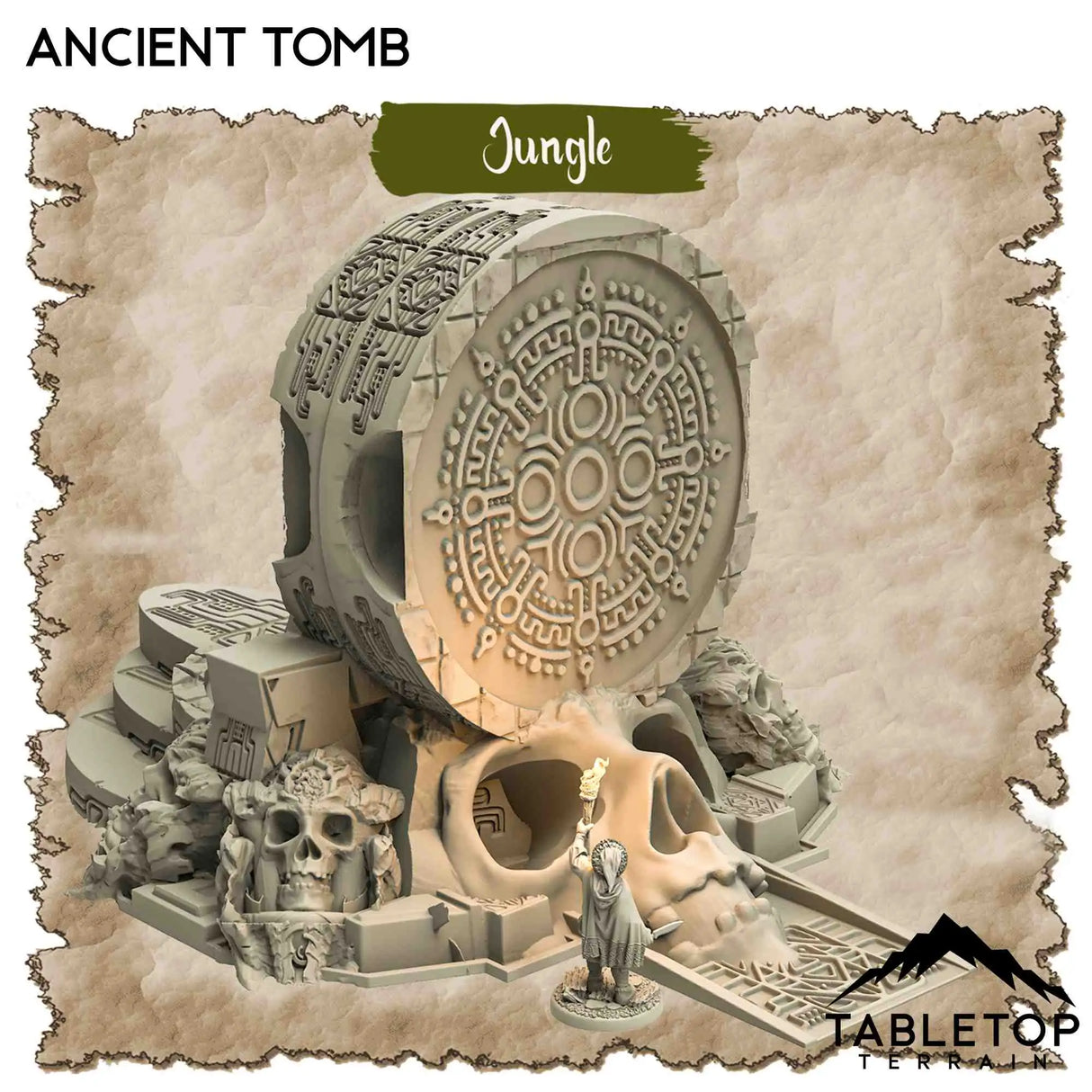 Tabletop Terrain Dungeon Terrain 32mm / Ancient Tomb A Trek Through the Jungle - Thematic Dungeon Terrain