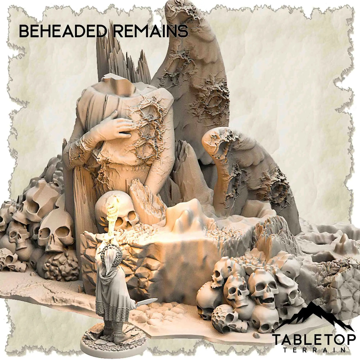 Tabletop Terrain Dungeon Terrain 32mm / Beheaded Remains A Wilderness where Angels have Fallen - Thematic Dungeon Terrain