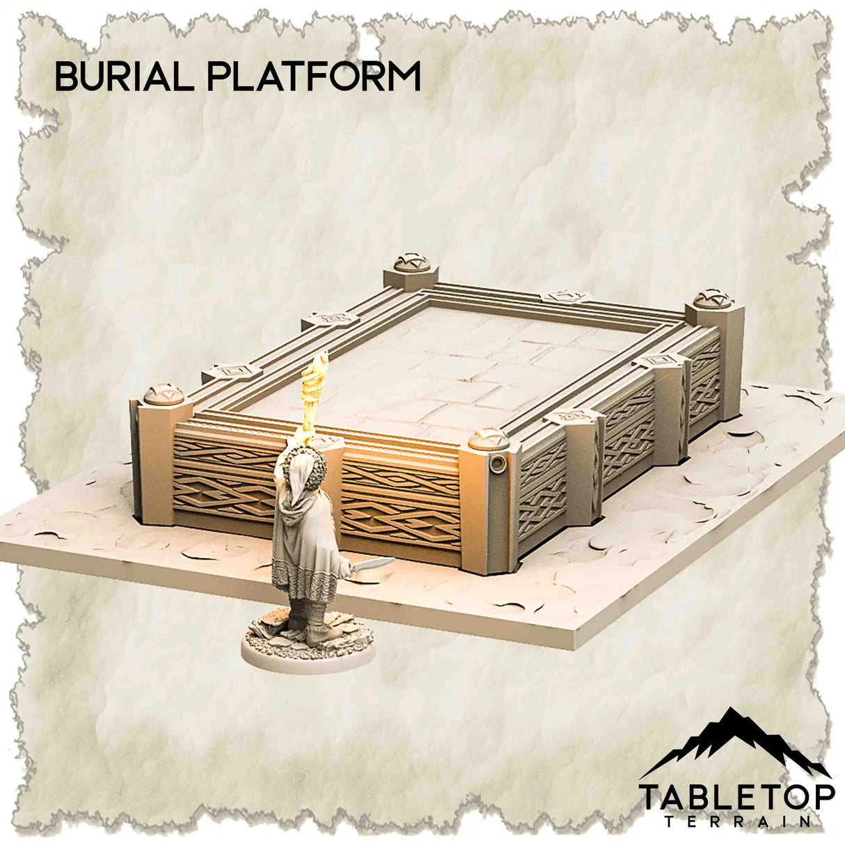 Tabletop Terrain Dungeon Terrain 32mm / Burial Platform Burial Ground of the Underground Kingdom - Thematic Dungeon Terrain