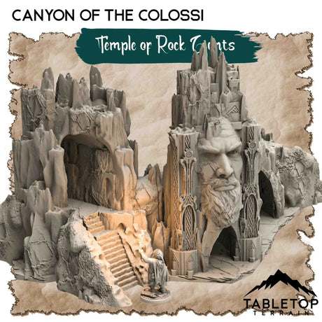 Tabletop Terrain Dungeon Terrain 32mm / Canyon of the Colossi Temple of the Rock Giants - Thematic Dungeon Terrain