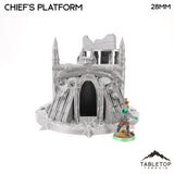 Tabletop Terrain Dungeon Terrain 32mm / Chief's Platform Orc Camp - Thematic Dungeon Terrain