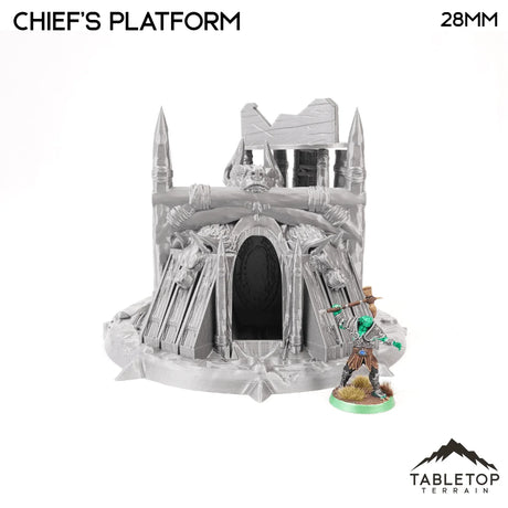 Tabletop Terrain Dungeon Terrain 32mm / Chief's Platform Orc Camp - Thematic Dungeon Terrain