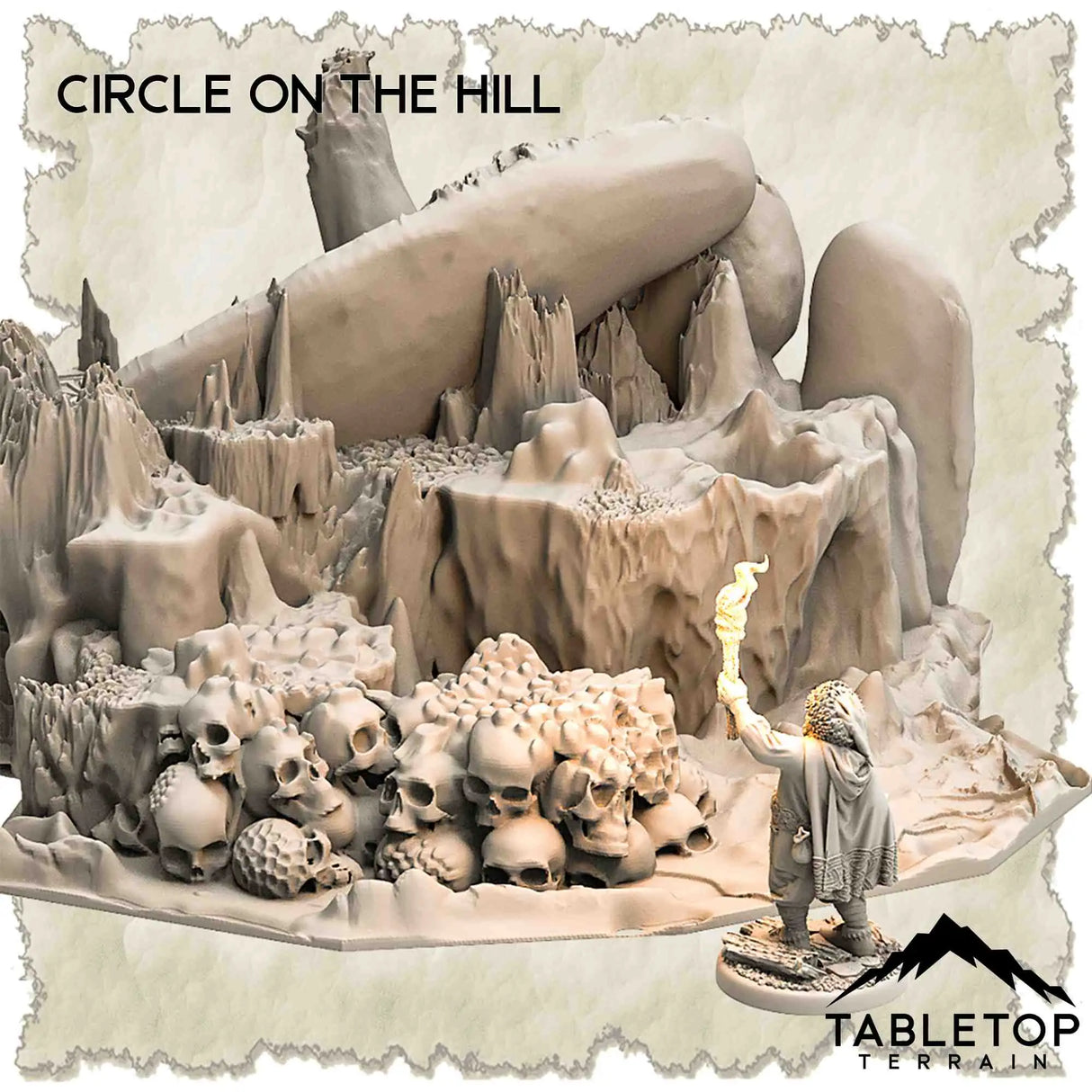 Tabletop Terrain Dungeon Terrain 32mm / Circle on the Hill A Wilderness where Angels have Fallen - Thematic Dungeon Terrain