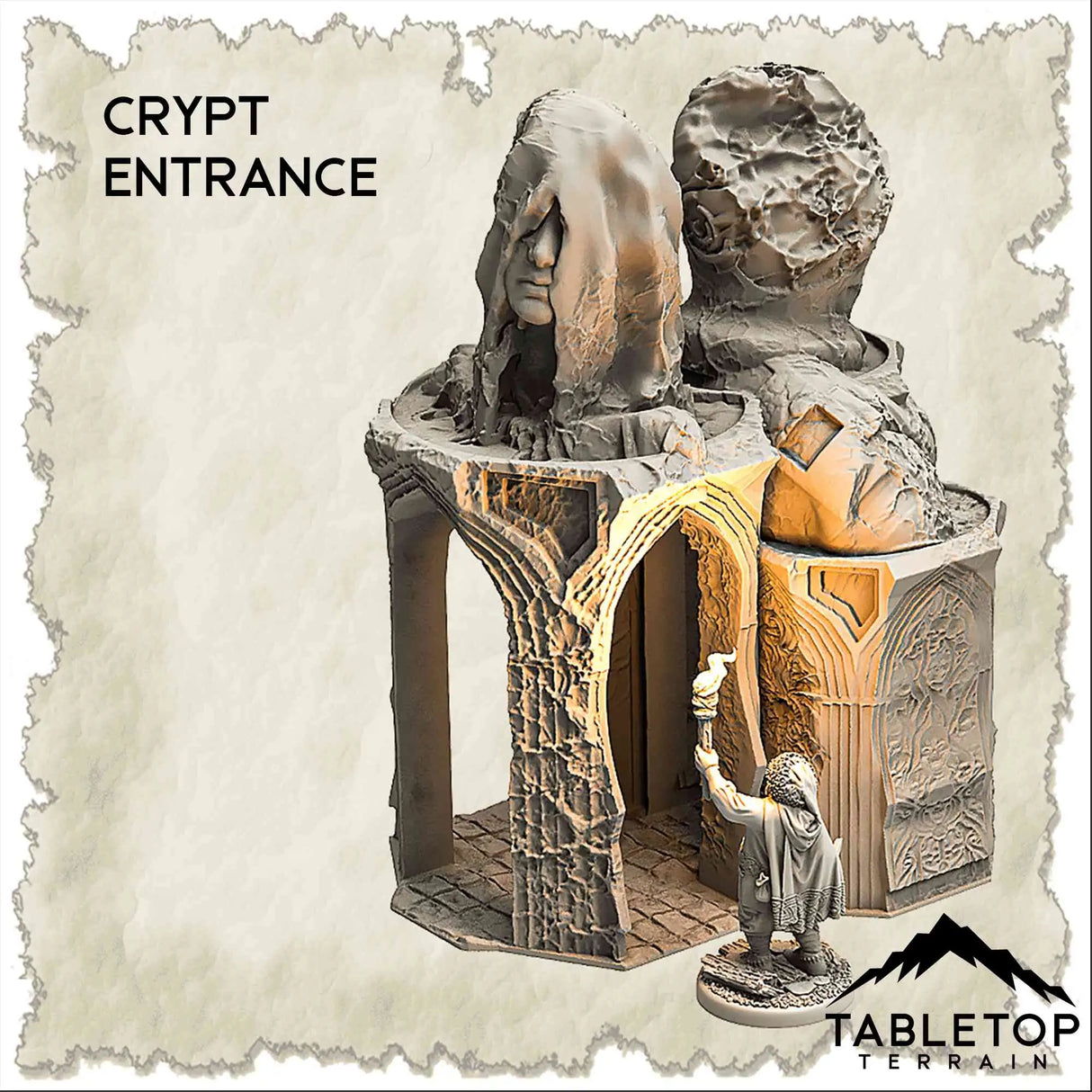 Tabletop Terrain Dungeon Terrain 32mm / Crypt Entrance Isthmus of a Fallen Angel - Thematic Dungeon Terrain