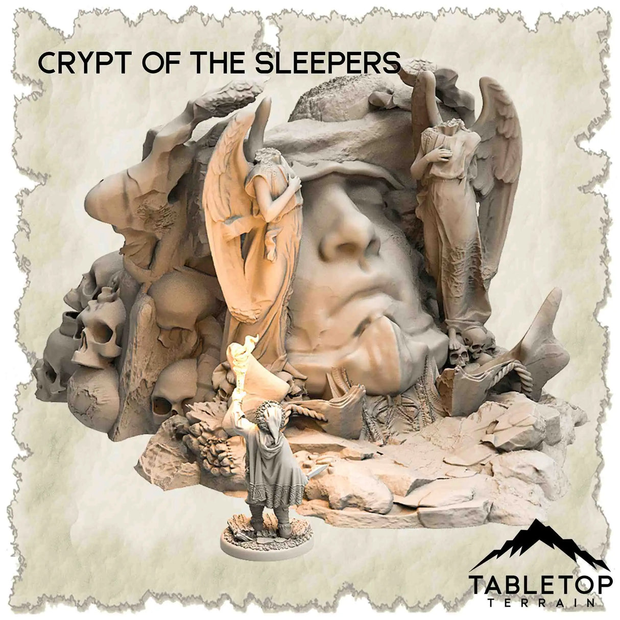 Tabletop Terrain Dungeon Terrain 32mm / Crypt of the Sleepers A Wilderness where Angels have Fallen - Thematic Dungeon Terrain