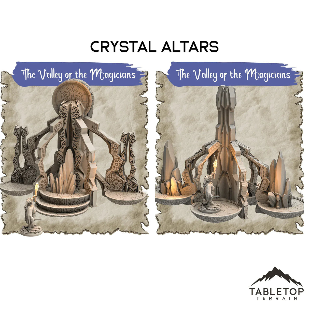 Tabletop Terrain Dungeon Terrain 32mm / Crystal Altars The Valley of Magicians - Thematic Dungeon Terrain
