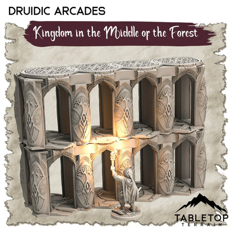 Tabletop Terrain Dungeon Terrain 32mm / Druidic Arcades Kingdom in the Middle of the Forest - Thematic Dungeon Terrain