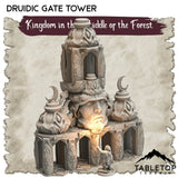 Tabletop Terrain Dungeon Terrain 32mm / Druidic Gate Tower Kingdom in the Middle of the Forest - Thematic Dungeon Terrain