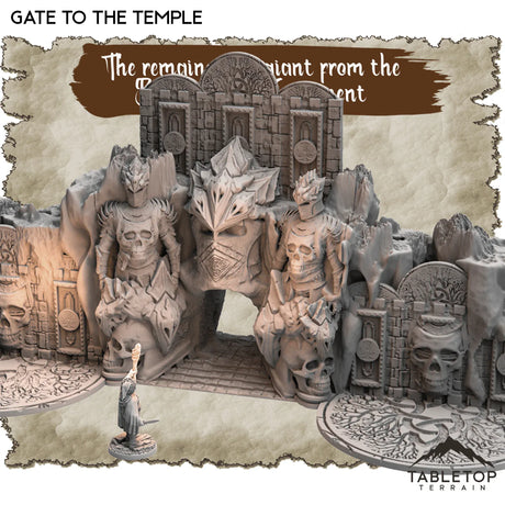 Tabletop Terrain Dungeon Terrain 32mm / Gate to the Temple The Remains of a Giant from the Battle of the Continent Dungeon Terrain