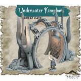 Tabletop Terrain Dungeon Terrain 32mm / Great Gate Underwater Kingdom - Thematic Dungeon Terrain
