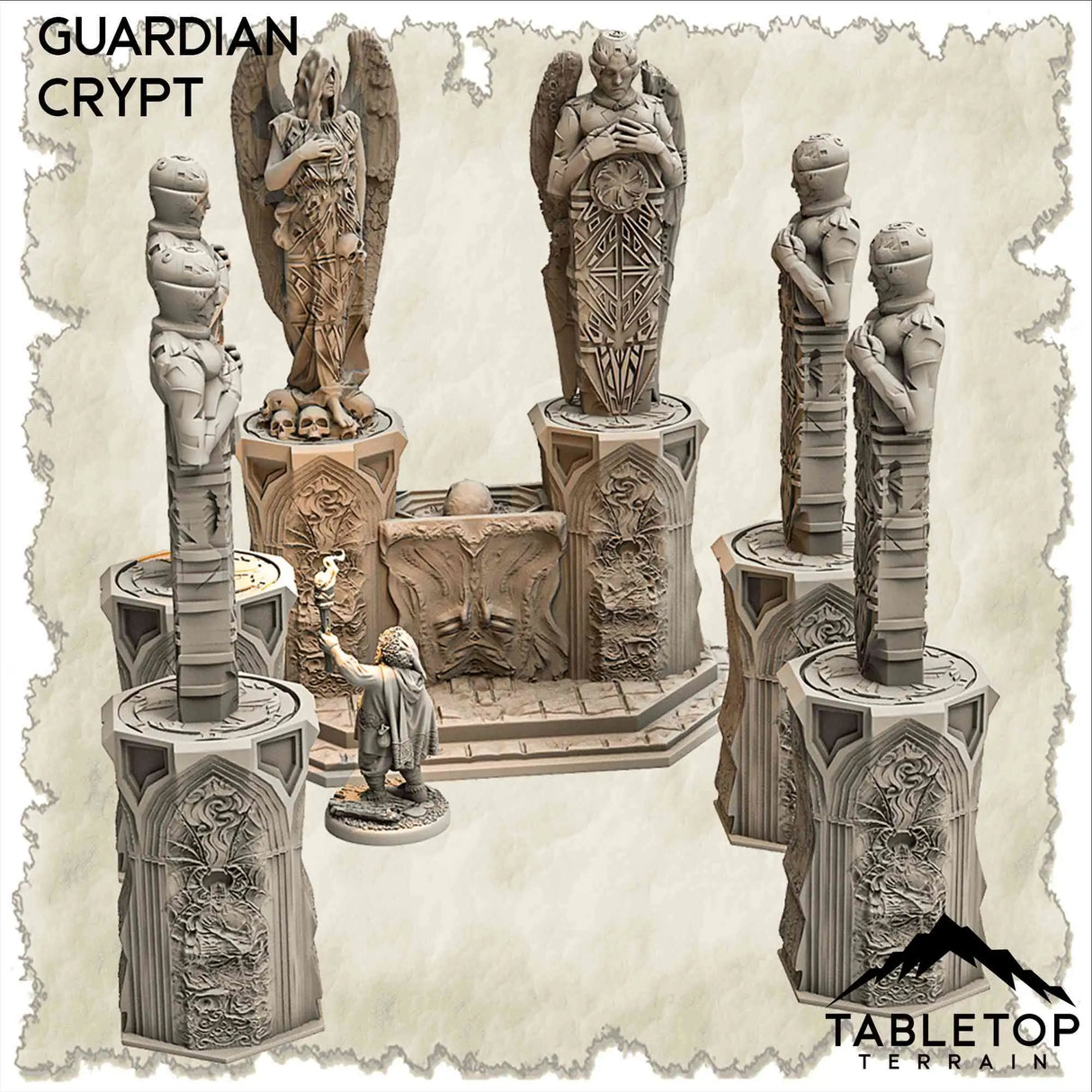 Tabletop Terrain Dungeon Terrain 32mm / Guardian Crypt Isthmus of a Fallen Angel - Thematic Dungeon Terrain