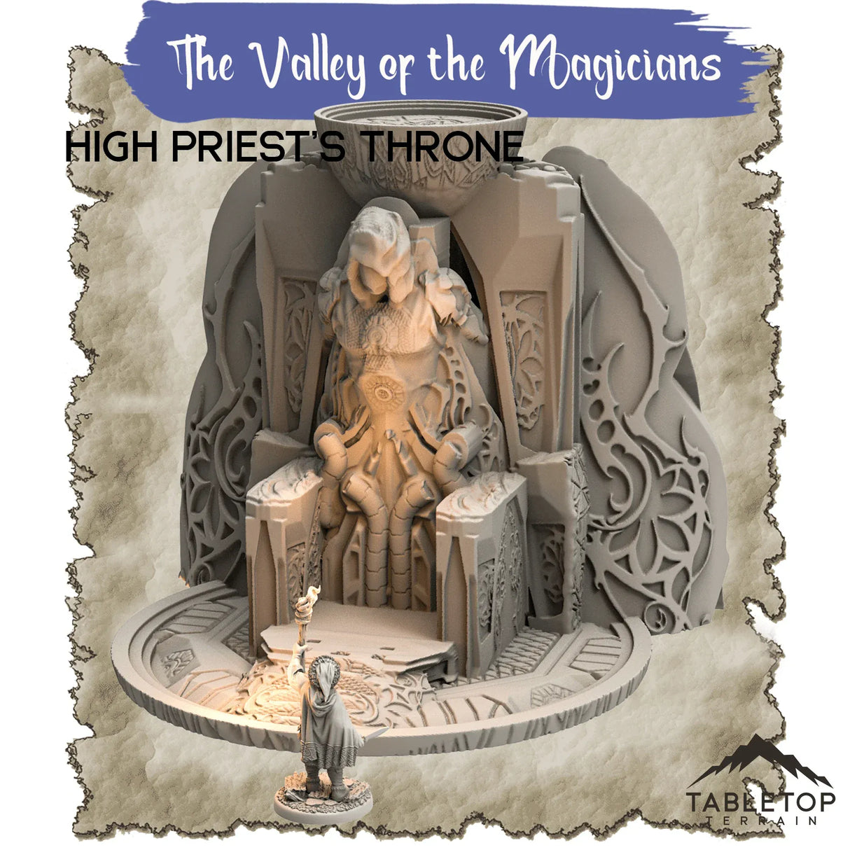 Tabletop Terrain Dungeon Terrain 32mm / High Priest's Throne The Valley of Magicians - Thematic Dungeon Terrain