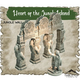 Tabletop Terrain Dungeon Terrain 32mm / Jungle Wall Heart of the Jungle Island - Thematic Dungeon Terrain