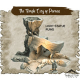 Tabletop Terrain Dungeon Terrain 32mm / Light Statue Ruins The Temple City of Parnas - Thematic Dungeon Terrain