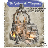 Tabletop Terrain Dungeon Terrain 32mm / Mage's Position on the Rock The Valley of Magicians - Thematic Dungeon Terrain