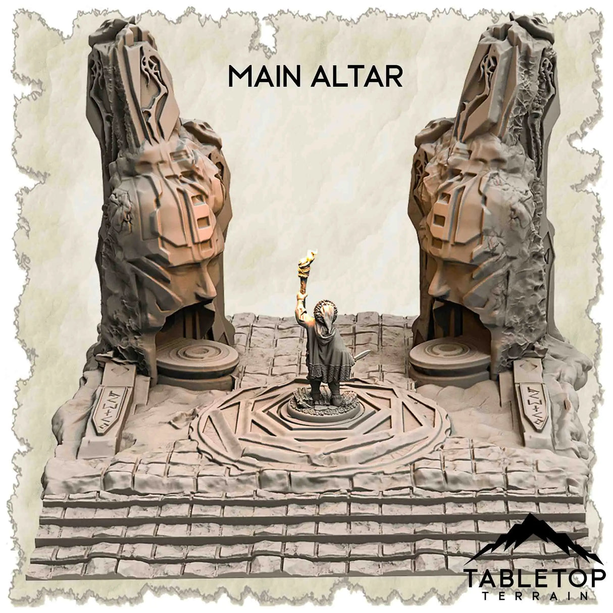 Tabletop Terrain Dungeon Terrain 32mm / Main Altar Lost Portal in the Temples of Azoroth - Thematic Dungeon Terrain