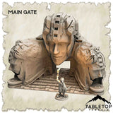 Tabletop Terrain Dungeon Terrain 32mm / Main Gate Lost Portal in the Temples of Azoroth - Thematic Dungeon Terrain