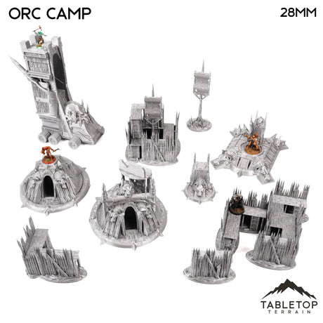 Tabletop Terrain Dungeon Terrain 32mm / Orc Camp full set Orc Camp - Thematic Dungeon Terrain