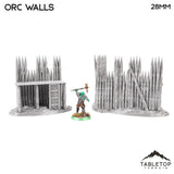 Tabletop Terrain Dungeon Terrain 32mm / Orc Walls Orc Camp - Thematic Dungeon Terrain