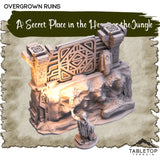 Tabletop Terrain Dungeon Terrain 32mm / Overgrown Ruins A Secret Place in the Heart of the Jungle - Thematic Dungeon Terrain